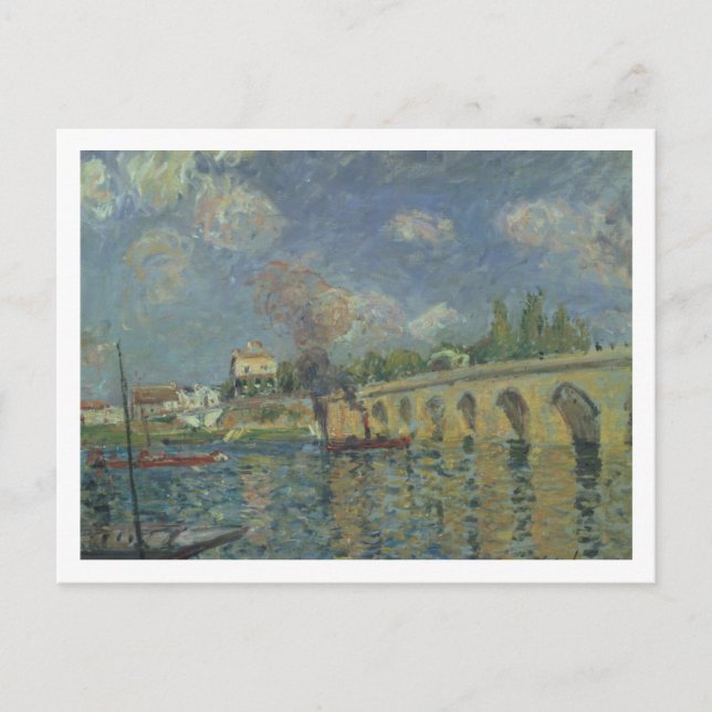 Alfred Sisley | Bron Vykort (Framsida)