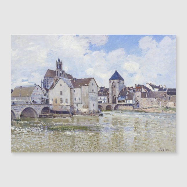 Alfred Sisley Byggnad och broar till vatten (Framsida)
