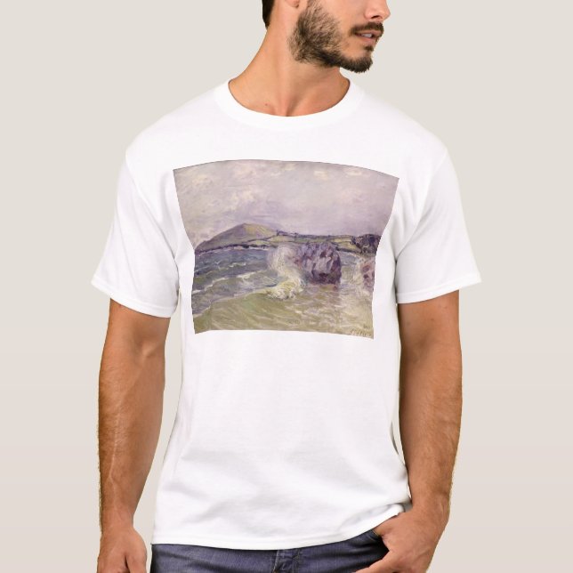 Alfred Sisley | dam Cove, Langland fjärd, Le Mati Tee Shirt (Framsida)