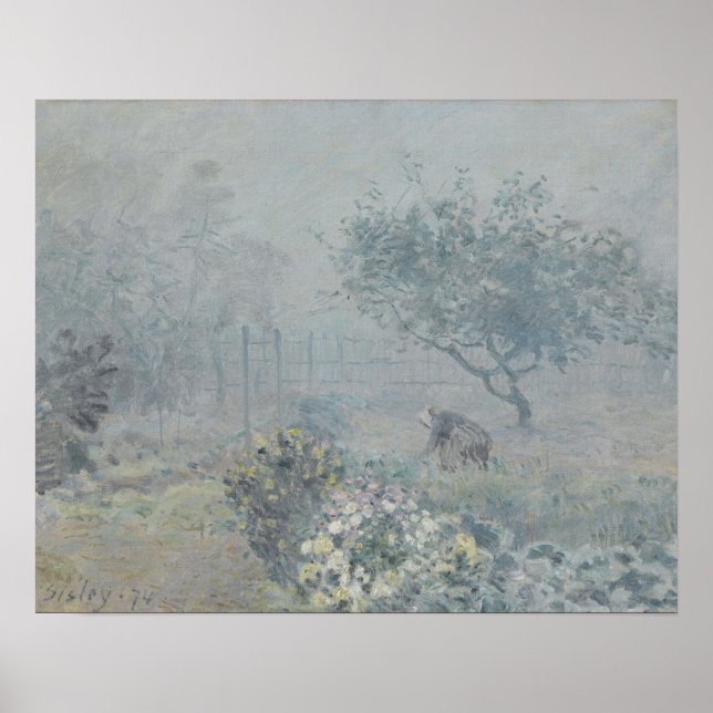 Alfred Sisley - Dimma, Voisins Poster (Framsidan)
