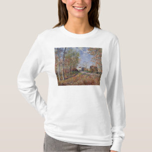 Alfred Sisley en tränga någon av skogen på Tee Shirt