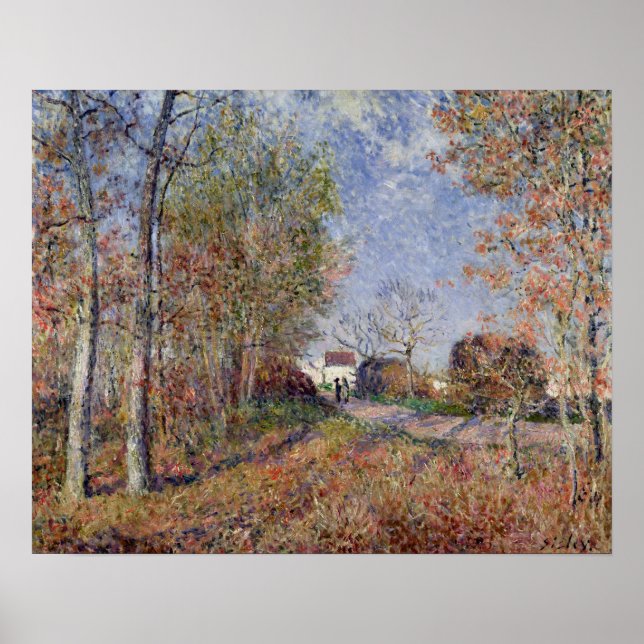 Alfred Sisley | Ett hörn av Skogen på Sablons Poster (Framsidan)