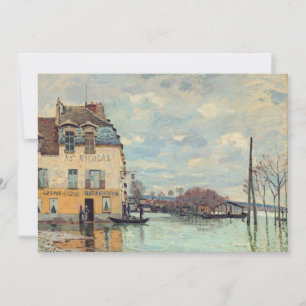 Alfred Sisley - Flood at Port-Marly 1872 Inbjudningar