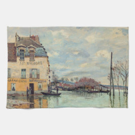 Alfred Sisley - Flood at Port-Marly 1872 Kökshandduk