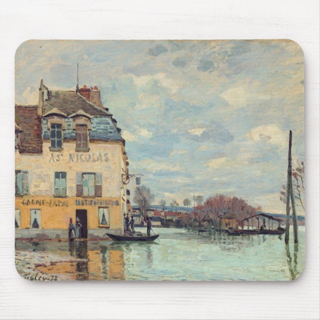 Alfred Sisley - Flood at Port-Marly 1872 Musmatta (Framsidan)