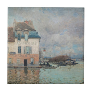 Alfred Sisley - Flood at Port-Marly 1876 Kakelplatta
