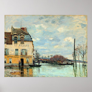 Alfred Sisley Flood at Port-Marly Poster