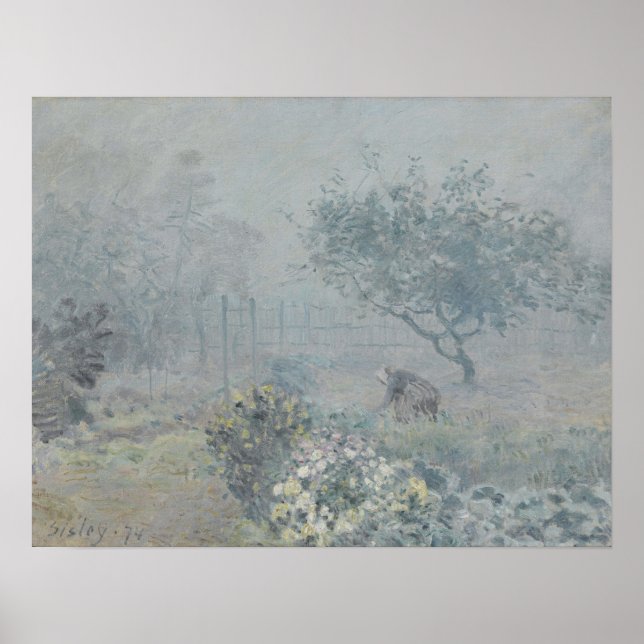 Alfred Sisley - Fog, Voisins Poster (Framsidan)