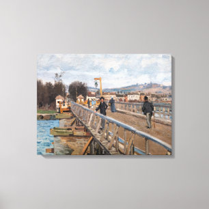 Alfred Sisley - Fotbro vid Argenteuil Canvastryck