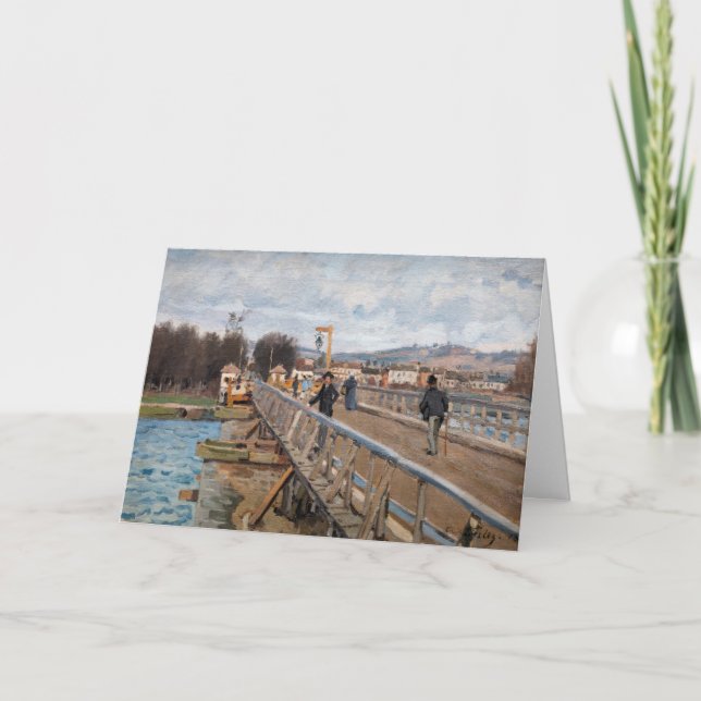 Alfred Sisley - Fotbro vid Argenteuil Kort (Framsida)