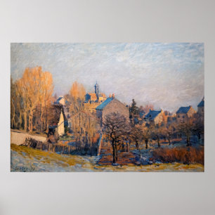 Alfred Sisley - Frostig morgon i Louveciennes Poster