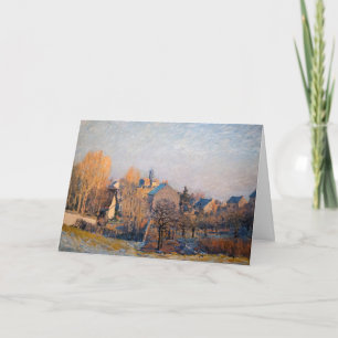 Alfred Sisley - Frosty Morgon i Louveciennes Kort