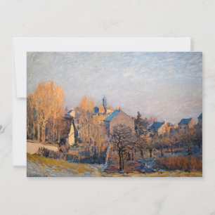 Alfred Sisley - Frosty Morgon i Louveciennes Tack Kort