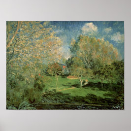 Alfred Sisley | Garden of Hoschede Family Poster