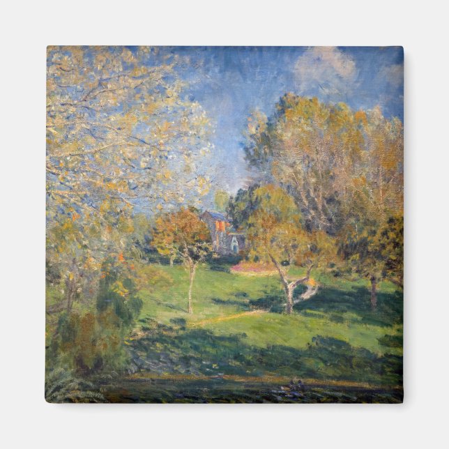 Alfred Sisley - Hoschedéträdgården, Montgeron Magnet (Framsidan)