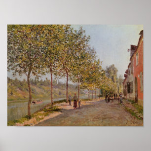 Alfred Sisley Juni morgon i Sanktt-Mammes Poster