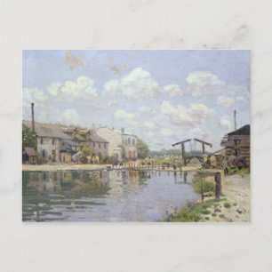 Alfred Sisley Kanal Saint-Martin, Paris Vykort