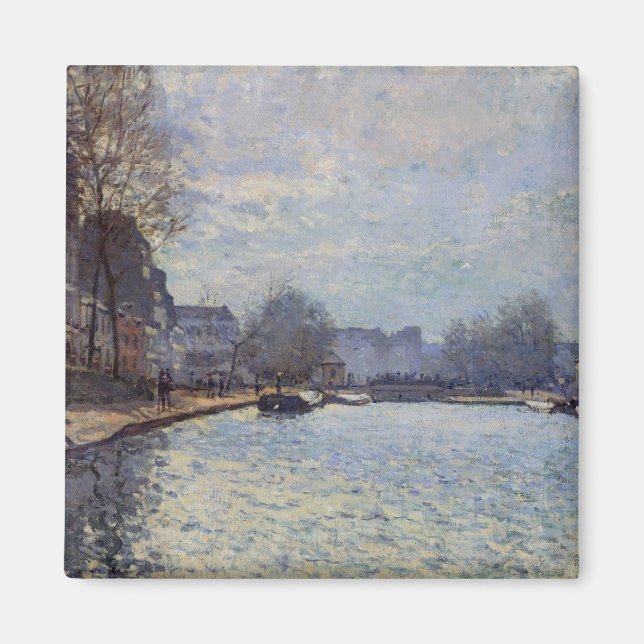 Alfred Sisley | Kanal St-Martin, Paris Magnet (Framsidan)