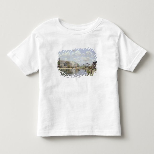 Alfred Sisley | kanalen St Martin, Paris Tee Shirt (Framsida)