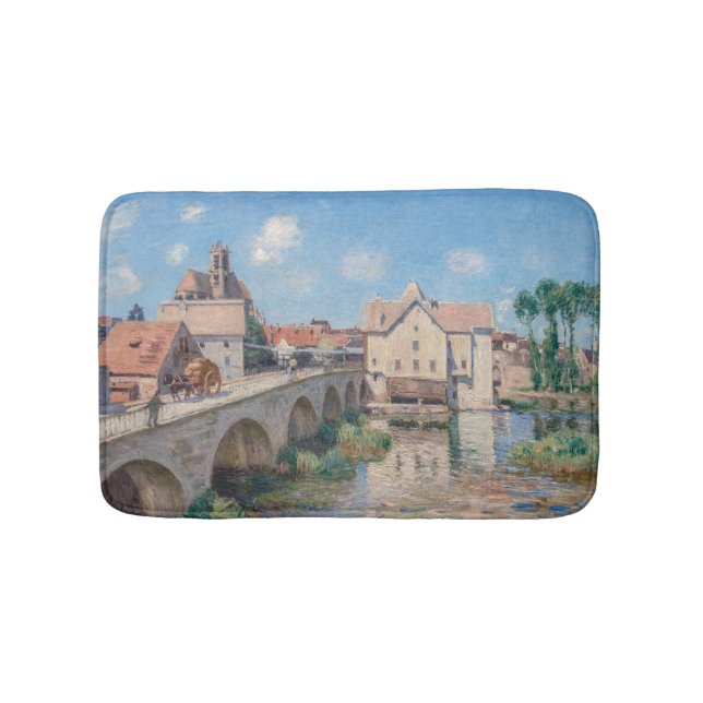 Alfred Sisley-konstverk - Le Pont de Moret Badrumsmatta (Framsidan)