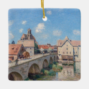 Alfred Sisley-konstverk - Le Pont de Moret Julgransprydnad Keramik