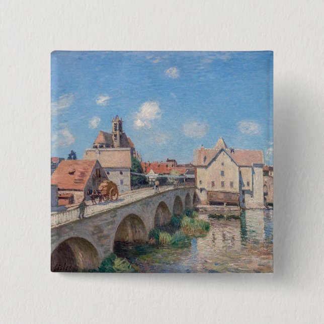 Alfred Sisley-konstverk - Le Pont de Moret Knapp (Framsida)