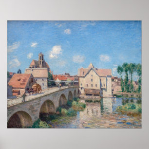 Alfred Sisley-konstverk - Le Pont de Moret Poster