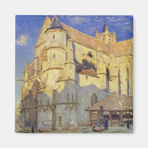 Alfred Sisley Kyrka i Moret, Frosty Weather Magnet