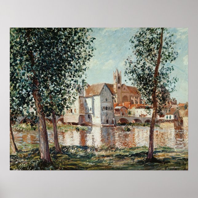 Alfred Sisley | Loing at Moret Poster (Framsidan)