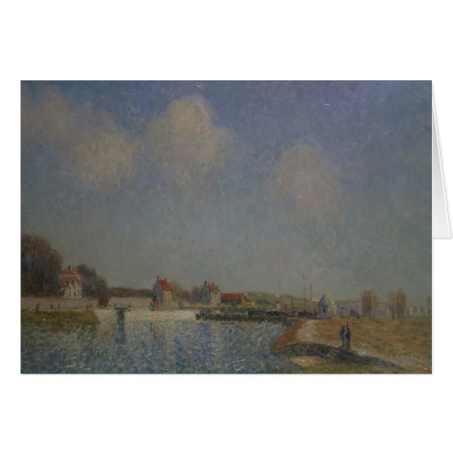 Alfred Sisley | Loing at Saint-Mammes Hälsningskort (Framsidan Horizontal)