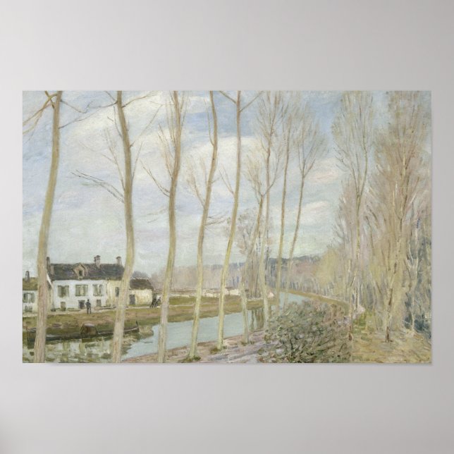 Alfred Sisley - Loings kanal Poster (Framsidan)