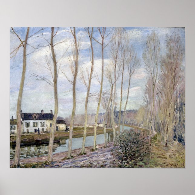 Alfred Sisley Loings kanal Poster (Framsidan)