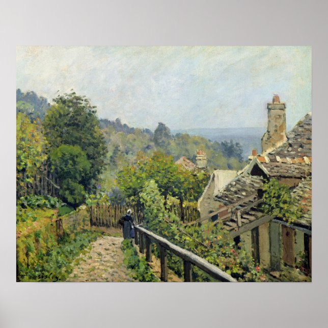 Alfred Sisley | Louveciennes, Höjderna i Marly Poster (Framsidan)