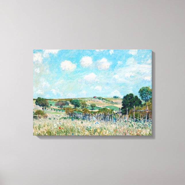 Alfred Sisley - Meadow Canvastryck (Framsida)