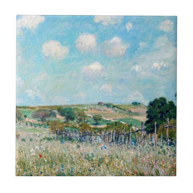 Alfred Sisley - Meadow Kakelplatta (Framsidan)