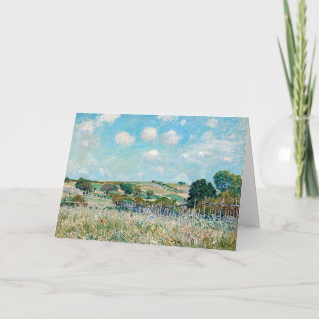 Alfred Sisley - Meadow Kort (Framsida)