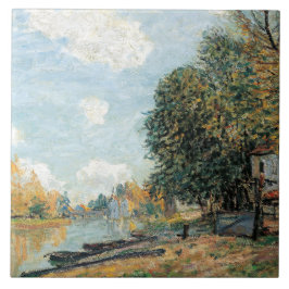 Alfred Sisley Moret: Bankerna vid floden Loing Kakelplatta