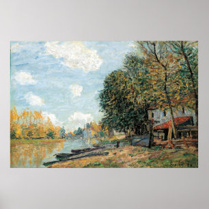 Alfred Sisley Moret: Bankerna vid floden Loing Poster