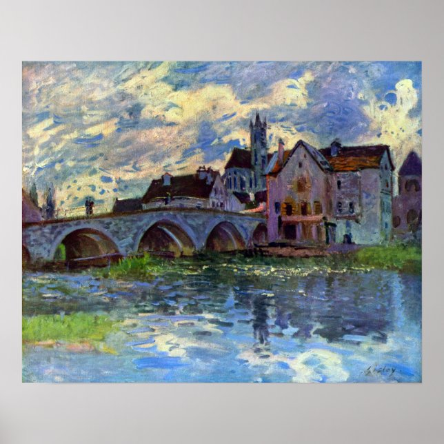 Alfred Sisley - Moret-sur-Loing Poster (Framsidan)