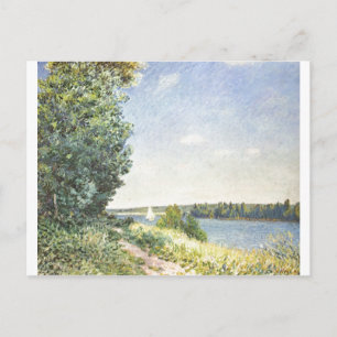 Alfred Sisley - Normandie 1894 Oil on Canvas Vykort