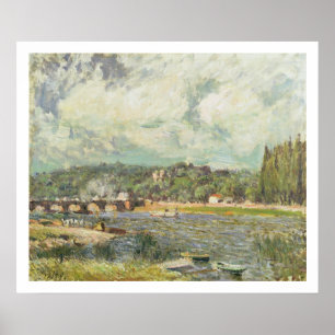Alfred Sisley överbrygga på Sevres Poster