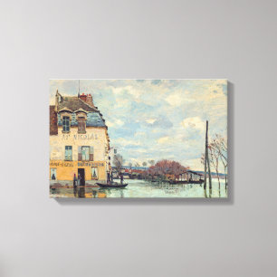 Alfred Sisley - Översvämning vid Port-Marly 1872 Canvastryck
