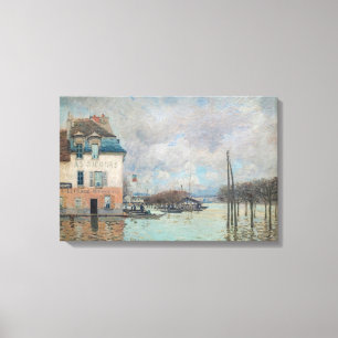 Alfred Sisley - Översvämning vid Port-Marly 1876 Canvastryck