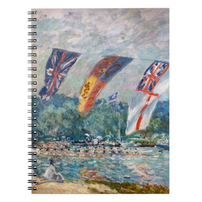 Alfred Sisley - Regatta i Molesey Anteckningsbok (Framsidan)
