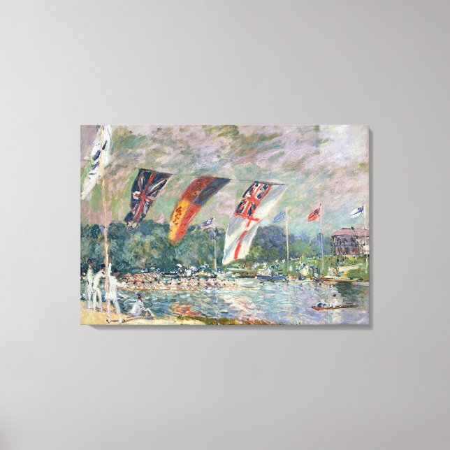 Alfred Sisley | Regatta i Molesey Canvastryck (Framsida)