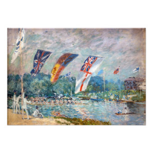 Alfred Sisley - Regatta i Molesey Fototryck
