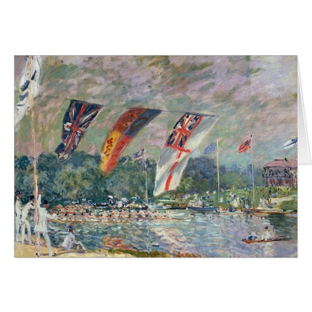 Alfred Sisley | Regatta i Molesey Hälsningskort (Framsidan Horizontal)