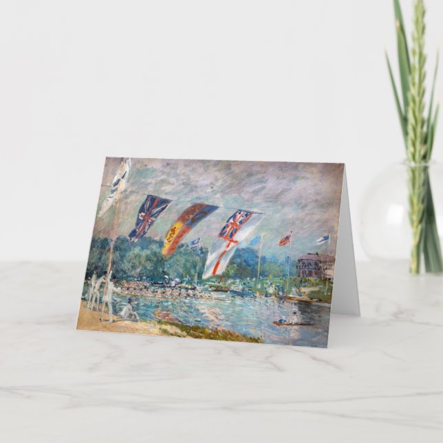 Alfred Sisley - Regatta i Molesey Kort (Framsida)