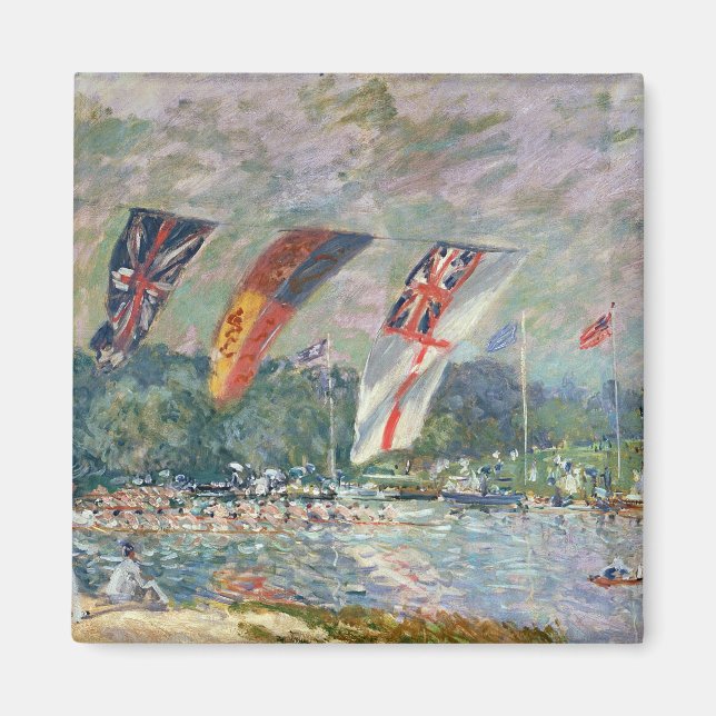 Alfred Sisley | Regatta i Molesey Magnet (Framsidan)