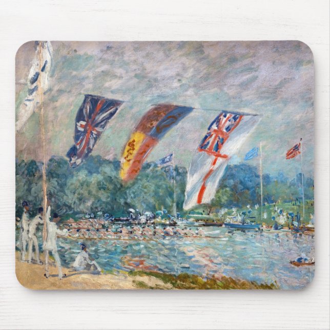 Alfred Sisley - Regatta i Molesey Musmatta (Framsidan)